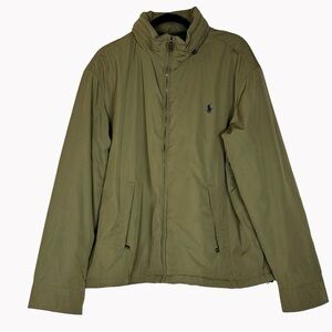 Polo Ralph Lauren Men’s Perry Jacket Full Zip Lined Stow Away Hood Olive XXL